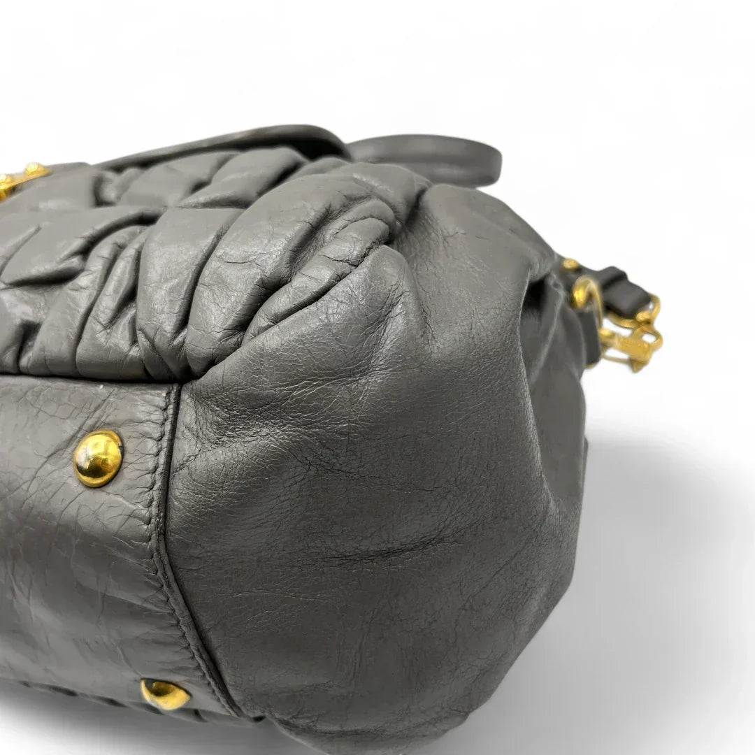 Miu Miu handbag elongated grey