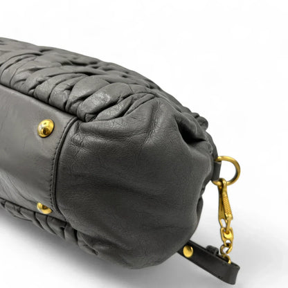 Miu Miu handbag elongated grey