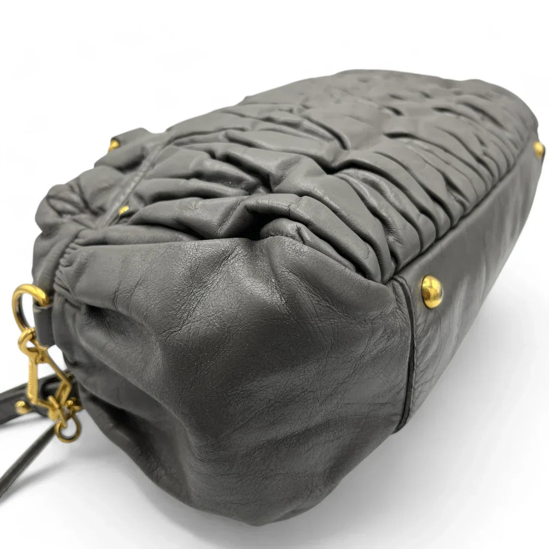 Miu Miu handbag elongated grey