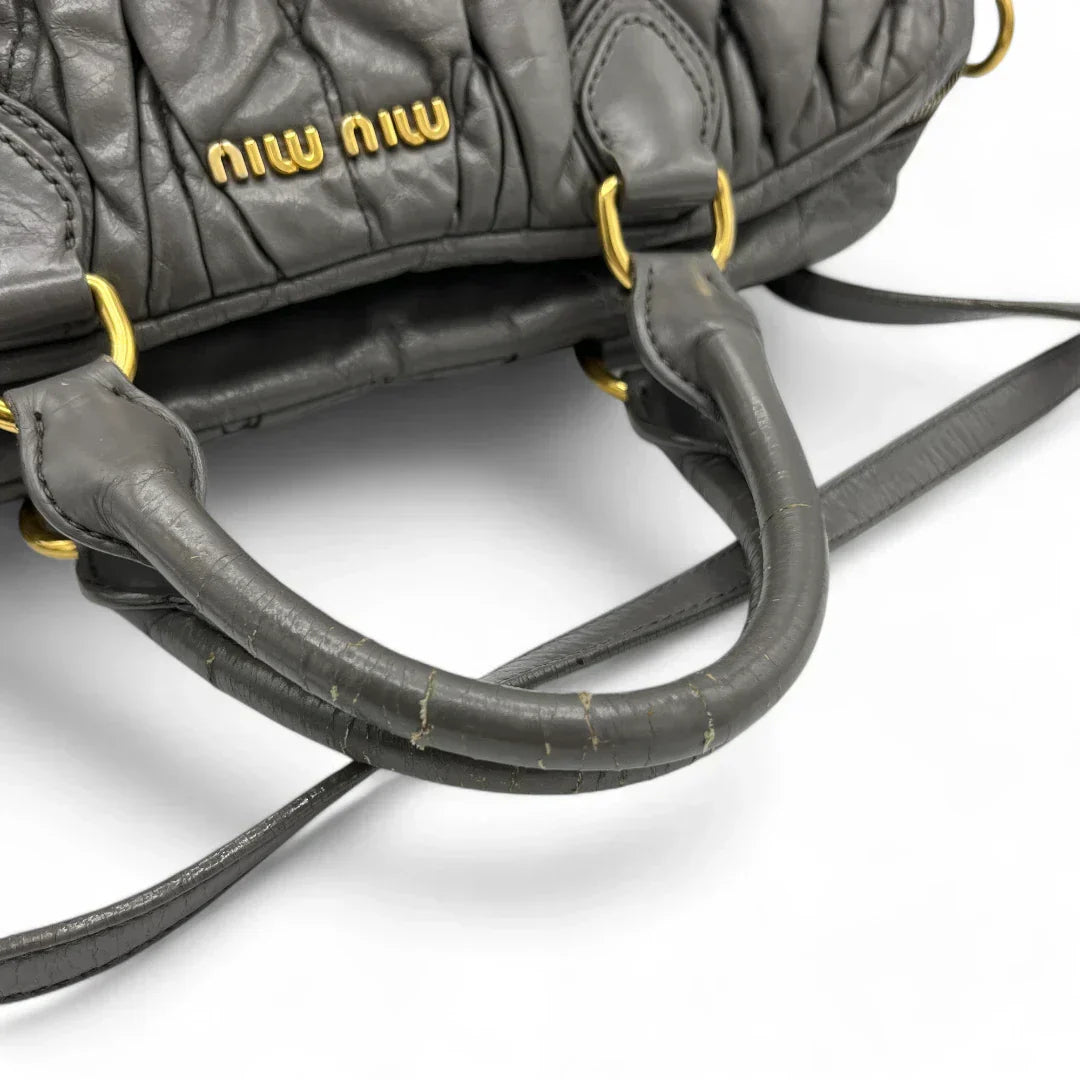 Miu Miu handbag elongated grey