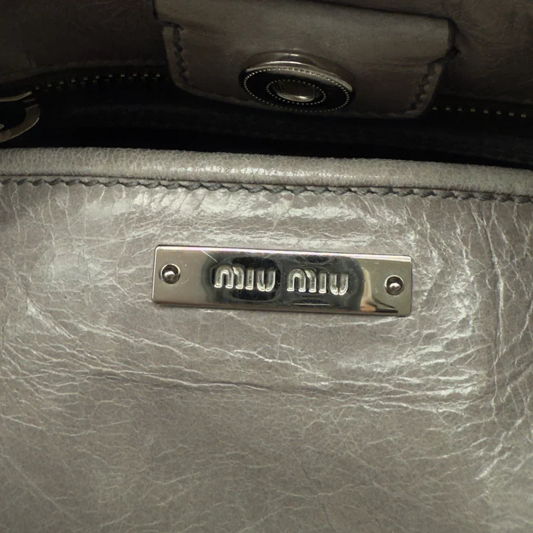 Miu Miu handbag Vitello grey