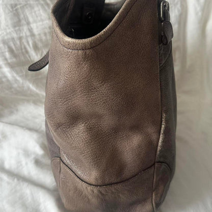 Vintage Prada Metallic Leather Shoulder Bag – 2010s
