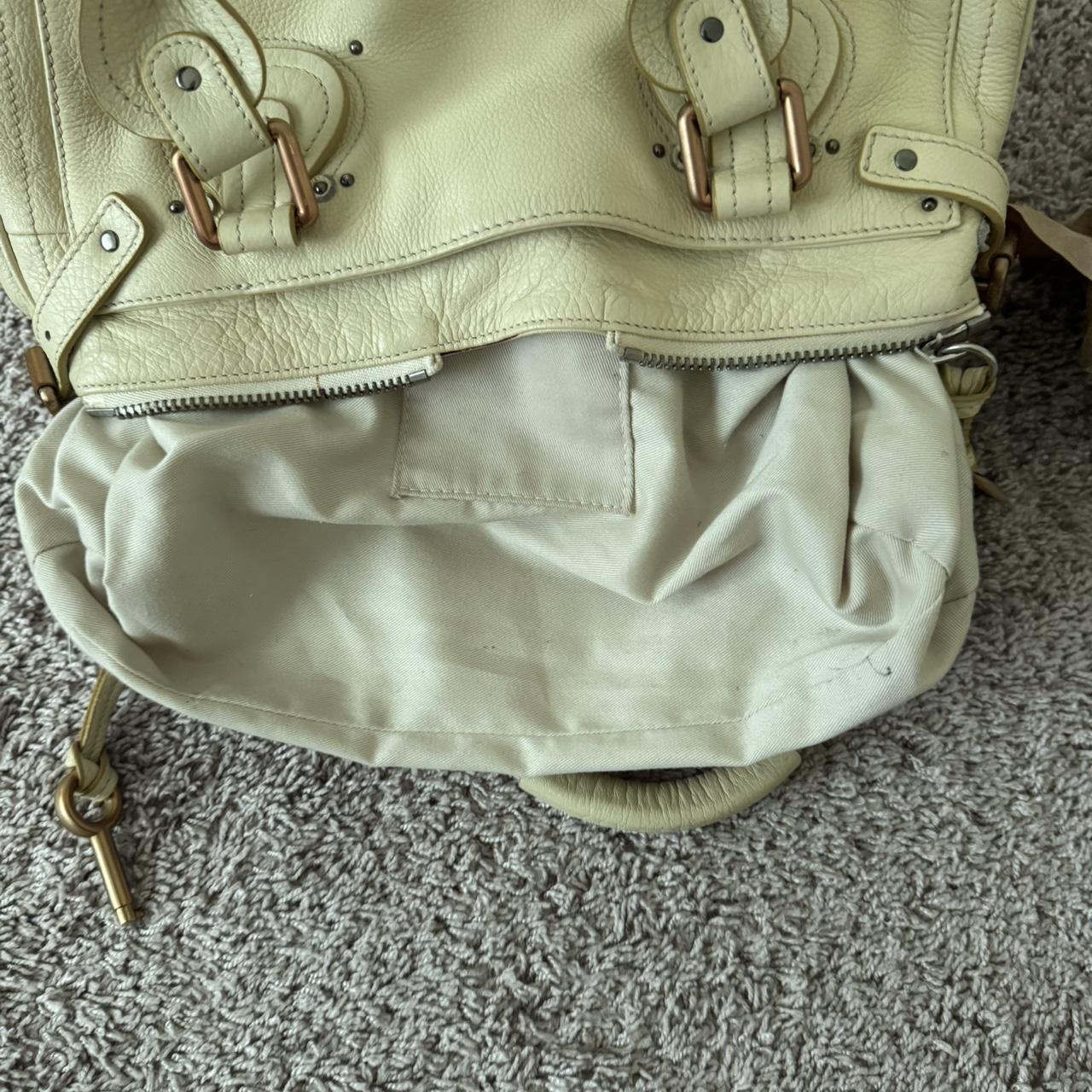 Chloé Paddington Bag – Cream/Ivory Leather with Gold Hardware