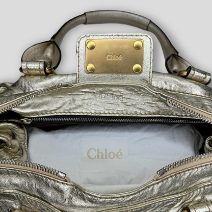 CHLOÉ Paddington Bag  Metallic Light Gold Color