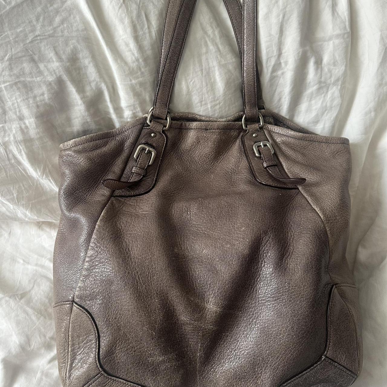 Vintage Prada Metallic Leather Shoulder Bag – 2010s