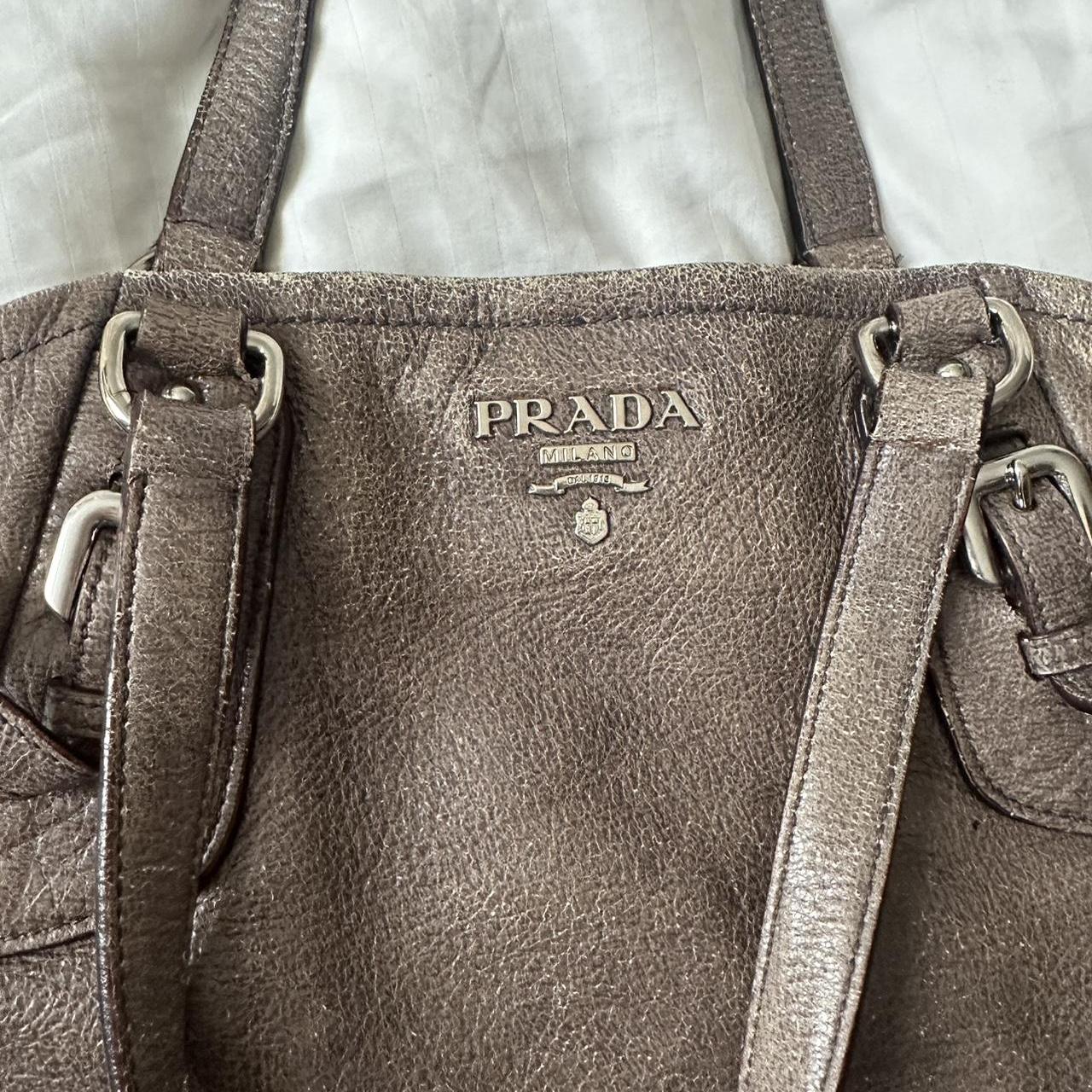 Vintage Prada Metallic Leather Shoulder Bag – 2010s