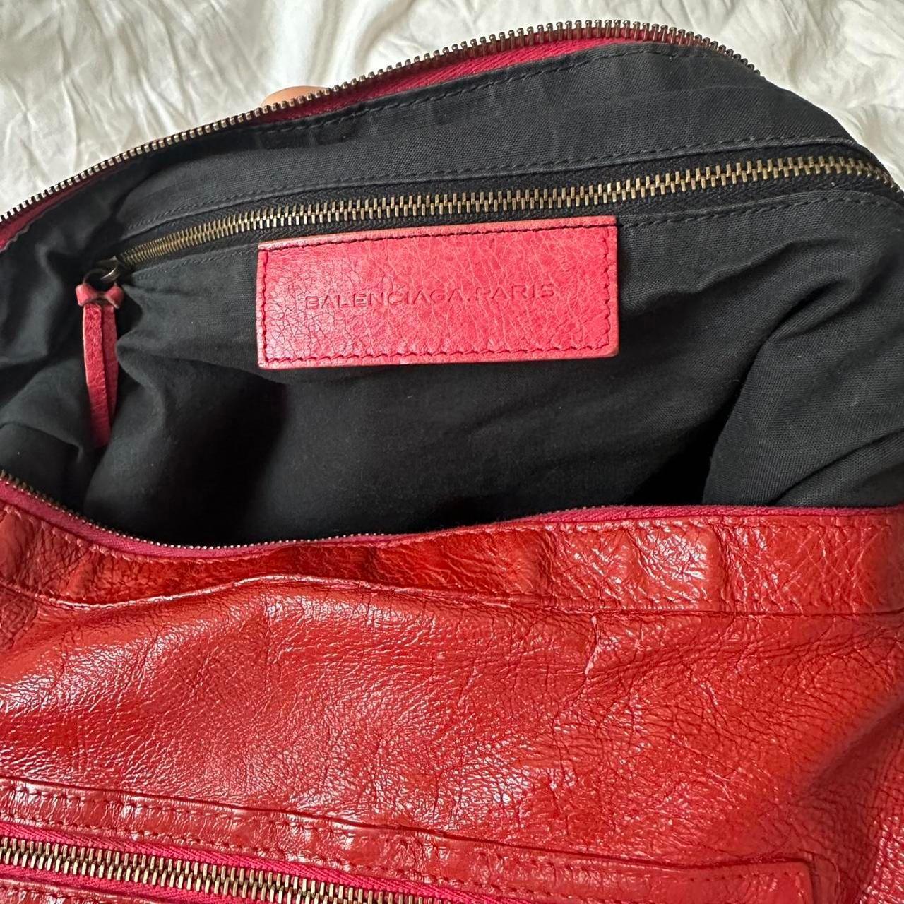 Balenciaga City Tote – Red Leather, 2010s