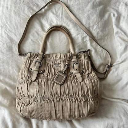 Vintage Prada Nappa Gaufre Hobo Bag – 2000s