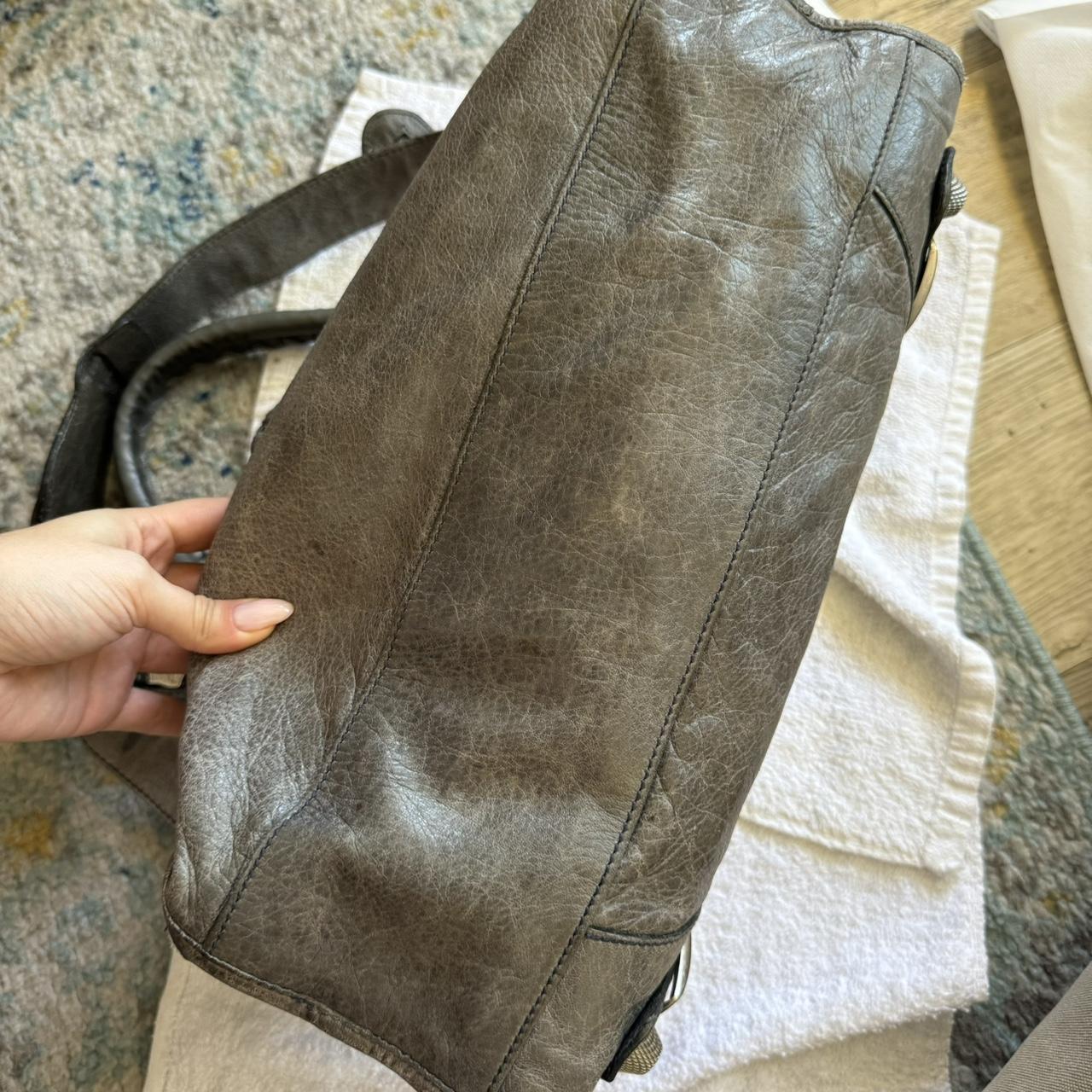 Authentic Balenciaga City Bag Giant In Faded Grey