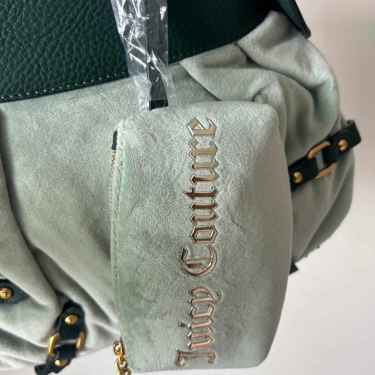 Juicy Couture UK Y2K Scottie Twig Dog Green Velour
