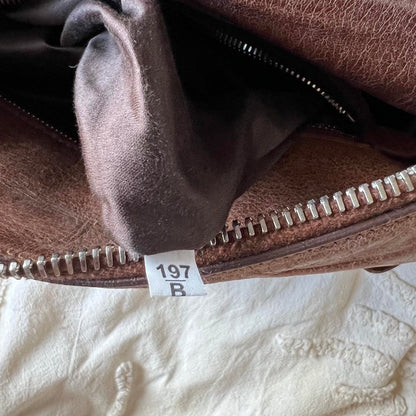 Authentic Miu Miu Vitello Lux Bow Bag – Brown with Silver Hardware