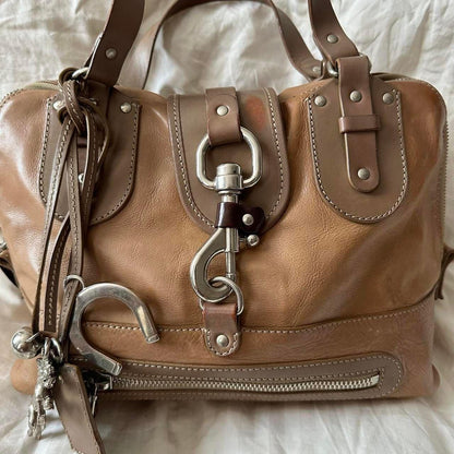 Vintage Chloé Kerala Equestrian Handbag – Tonal Brown (2000s/2010s)