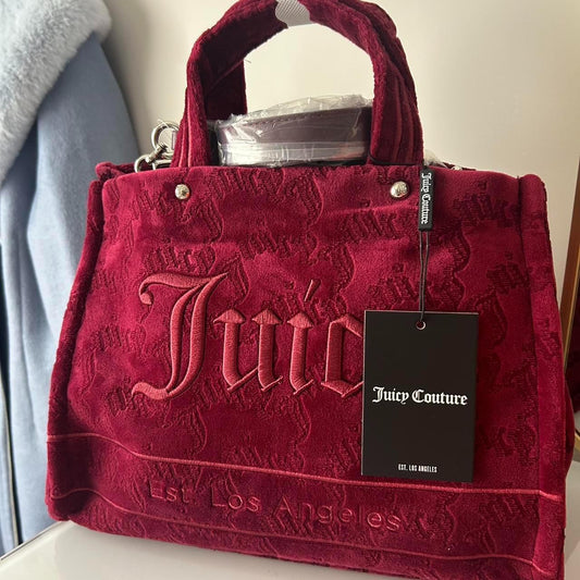 NWT Juicy Couture UK Burgundy Red Tote