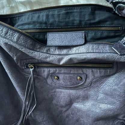 Vintage Balenciaga Day Tote – Dark Greyish Purple (2010s)