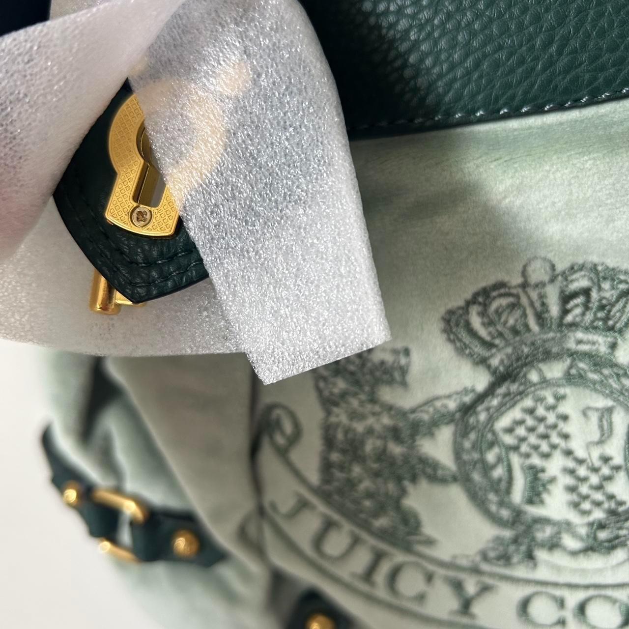 Juicy Couture UK Y2K Scottie Twig Dog Green Velour