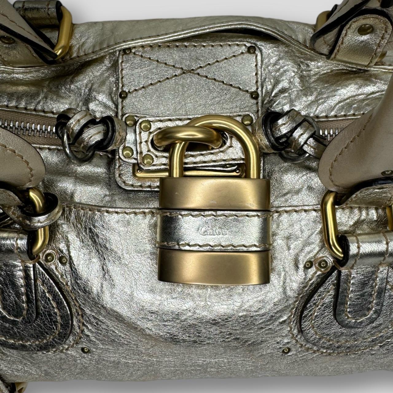 CHLOÉ Paddington Bag  Metallic Light Gold Color