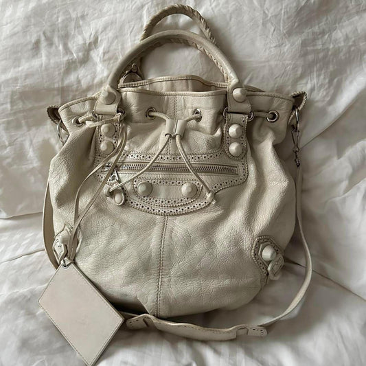 Balenciaga Pompon Bucket Bag