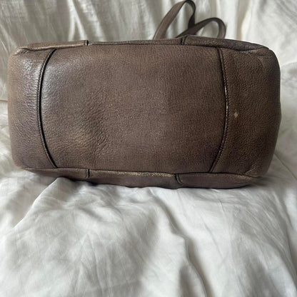 Vintage Prada Metallic Leather Shoulder Bag – 2010s