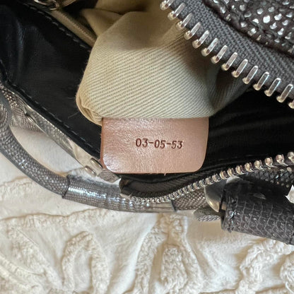 Very Rare Authentic Limited Edition Silver Lizard Chloé Paddington Bag – Silver Hardware