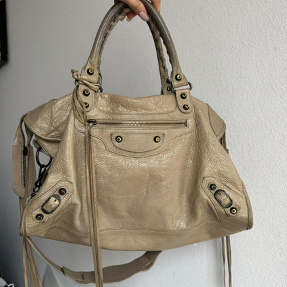 Authentic Balenciaga Classic City Bag – Cream/Beige