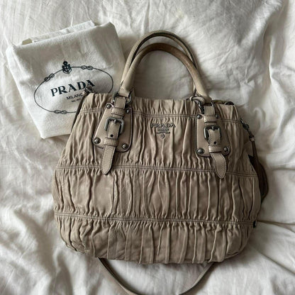 Vintage Prada Nappa Gaufre Hobo Bag – 2000s