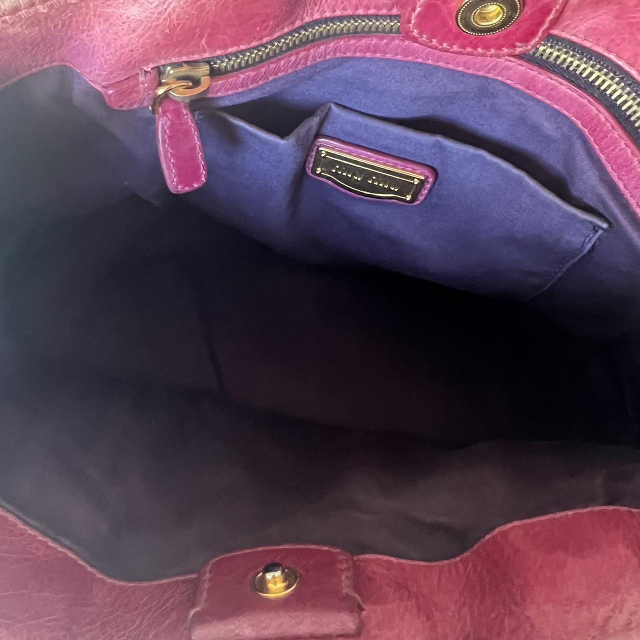 Authentic Miu Miu Pink Leather Bag – Gold Hardware, Removable Strap