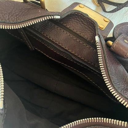 Rare Authentic Dark Brown Chloé Paddington Bag – Gold Hardware