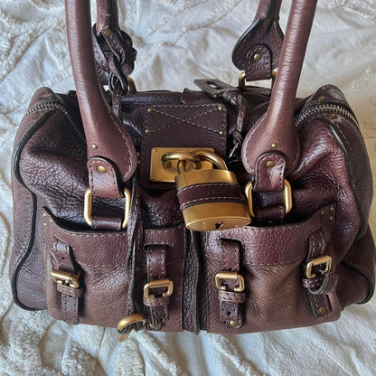 Rare Authentic Dark Brown Chloé Paddington Bag – Gold Hardware