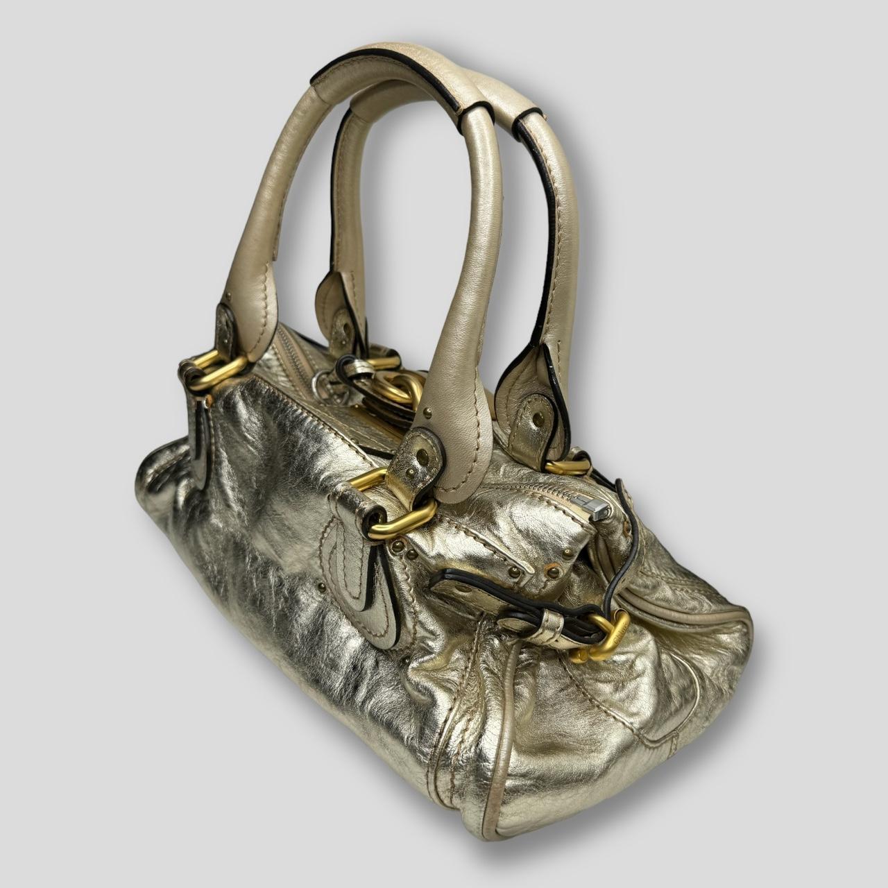 CHLOÉ Paddington Bag  Metallic Light Gold Color