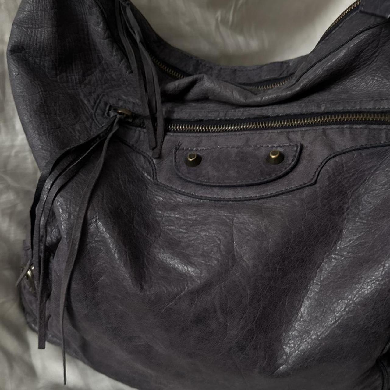 Vintage Balenciaga Day Tote – Dark Greyish Purple (2010s)
