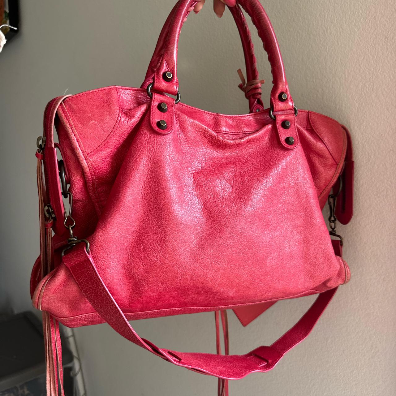 Authentic Balenciaga City Bag – Red/Pinkish (Medium)