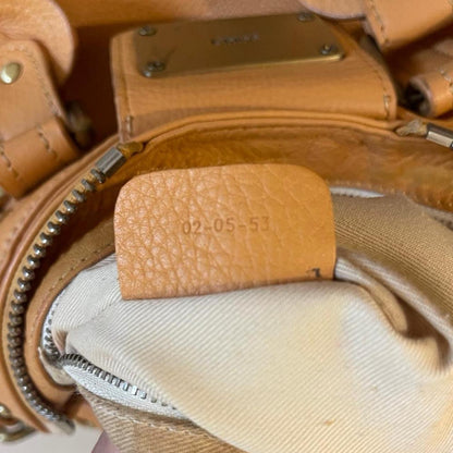 Authentic Chloe Paddington Tan Leather Bag With Key Missing Lock Vintage