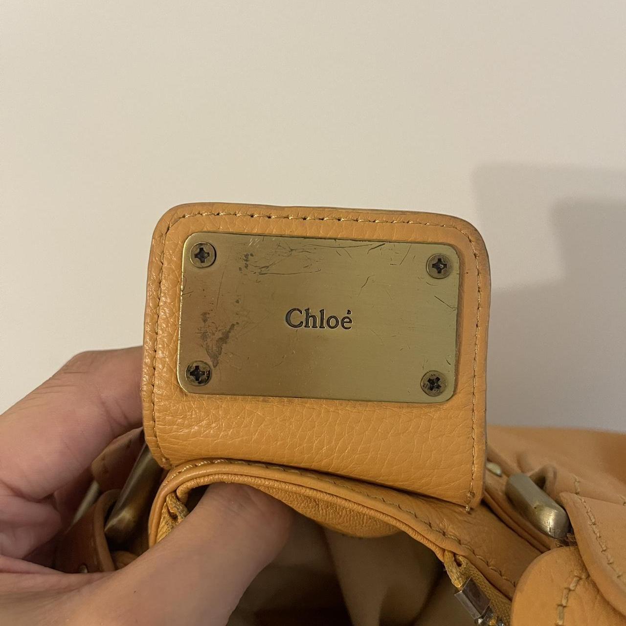 Authentic Chloe Paddington Tan Leather Bag With Key Missing Lock Vintage
