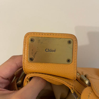 Authentic Chloe Paddington Tan Leather Bag With Key Missing Lock Vintage
