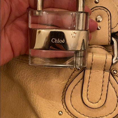 💎 Pre-owned Chloé Paddington Bag – Beige Leather 💎