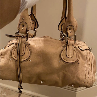 💎 Pre-owned Chloé Paddington Bag – Beige Leather 💎