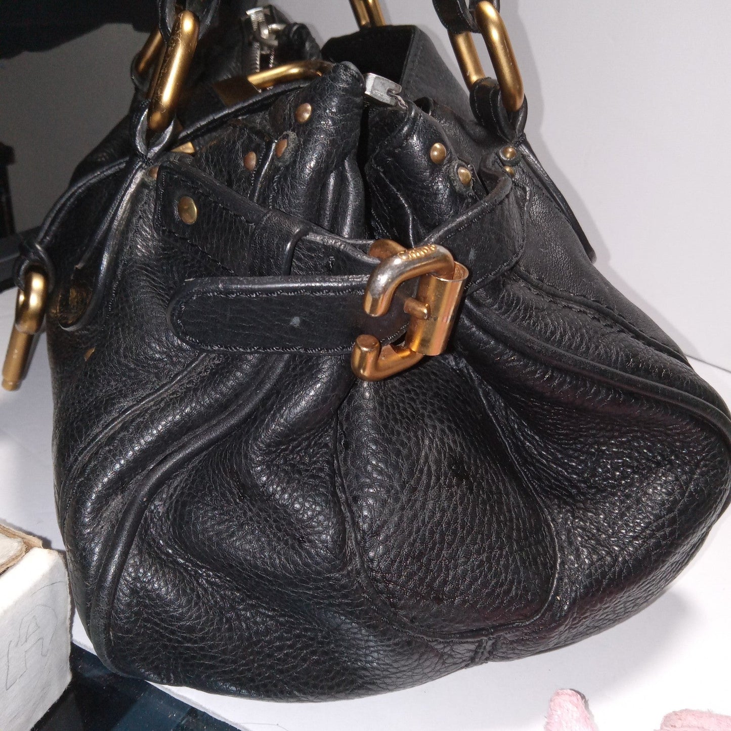 💎 Pre-owned Chloe Handbag Paddington Black with Padlock 💎